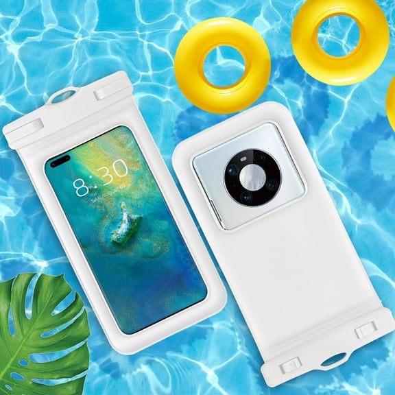 Kiplyki Universal Waterproof Phone Pouch IPX8 Waterproof Phone Case For Beach Underwater Cellphone Dry Bag With Lanyard Fits All Phones Up To 7.2IN