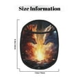 thumbnail image 3 of Pofeuu Red And White Flame Fox Print Silicone Pot Mat Mitten With Hanging Loop Heat Resistant Oven Mitts Non-Slip Bbq Baking Smoking Potholders, 3 of 7