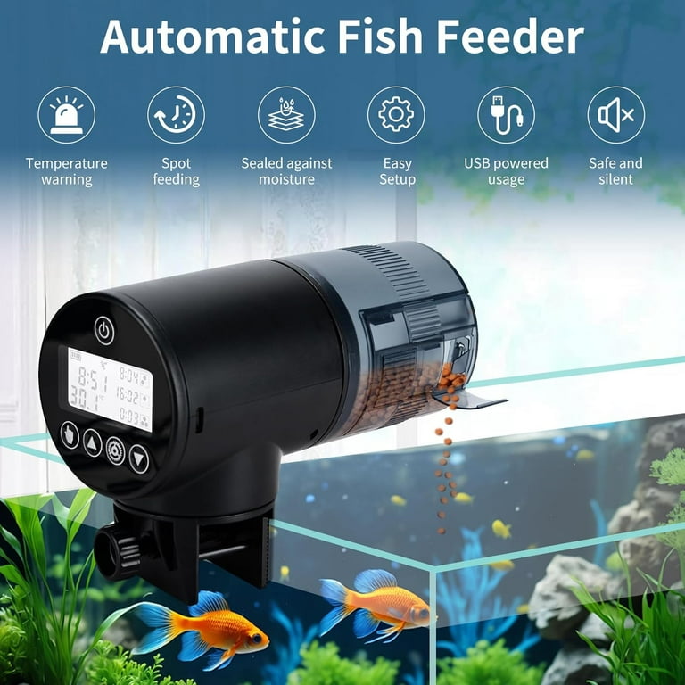 Lychee Fish Tank Automatic Feeder Fish Food Dispenser Intelligent
