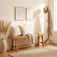 thumbnail image 2 of Costway 1 PCS 63 Inch Solid Wood Bench, Rustic Farmhouse Narrow Bench for up to 3 People, 2 of 9