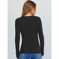 thumbnail image 6 of ANRABESS Long Sleeve Shirts for Women Soft Comfy Ribbed Knit Fitted T-Shirts Casual Trendy Y2K Basic Tops Fall Winter Underscrub Layering Clothes Black Medium, 6 of 11