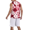 thumbnail image 2 of Honeii Rose print basktball shirt for men and women, Unisex basketball jersey for Theme party-3X-Large, 2 of 6
