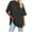 Black, variant on Women Oversized Short Sleeve Tshirts Summer Round Neck Tops High-Low Hem Tee Shirts for Workout Causal