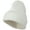 White, variant on Big Stretch Waffle Stitch Cuff Beanie - Beige XL-3XL