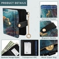 thumbnail image 5 of Small Wallet For Women Bifold Leather Pocket Coin Credit Card Holder With RFID Blocking Turtles in The Deep Sea, 5 of 6