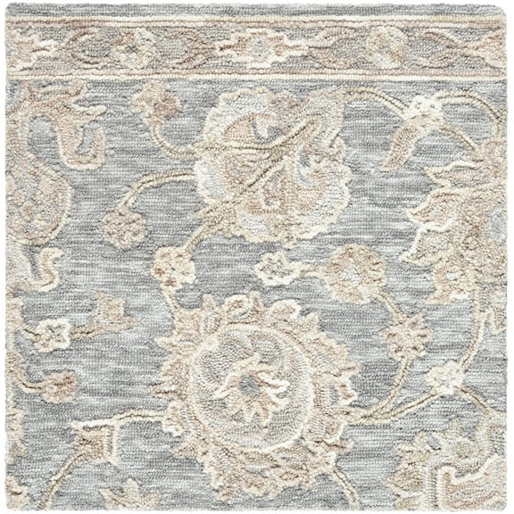 Mark&Day Wool Rugs, 5x7 Camryn Traditional Slate Area Rug, Grey Silver Pearl Carpet for Living Room, Bedroom or Kitchen (5' x 7'6")