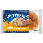 Tastykake Glazed Honey Bun, Individually Wrapped Sweet Glazed Topped Pastry Snack, 5 oz, Shelf-Stable