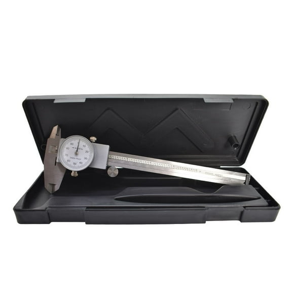 All-Carb 6 Inch Stainless Steel Dial Caliper, Accuracy 0.001, Large Display, Shockproof
