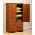 thumbnail image 4 of Cherry Monterey 2 Door Armoire, 4 of 8