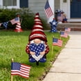 thumbnail image 6 of Patriotic Gnome Garden Stake Ornament, Red White Blue 4th Of July Outdoor Yard Art Decor Independence Day, 6 of 6