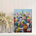 thumbnail image 2 of Qisvanset 12x16 Inch Sunset Field Wildflower Canvas Print Wall Art, 2 of 5