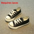 thumbnail image 3 of Zapatos Canva para niños, zapatos informales de moda con parte inferior plana para otoño, estilo coreano, versátiles, de pizarra blanca, para niños y niñas, 3 of 5