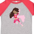 thumbnail image 3 of Inktastic African American Girl, Superhero Girl, Pink Cape Girls Toddler T-Shirt, 3 of 4
