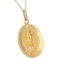 thumbnail image 2 of Pompeii 14k Yellow Gold St. Michael Medal Pendant .5" Tall 1 Gram (,), 2 of 2