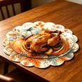 thumbnail image 6 of 5pcs Fall Pumpkin & Maple Leaf Seasonal Placemat, Waterproof Anti-Fouling Fabric, Thanksgiving & Halloween Themed Print, Decorative Table Mat for Kitchen Dining Room Autumn Party & Home Festive Decor, 6 of 6