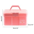 thumbnail image 4 of Plastic Storage Box Nail Polish Carrying Case Multipurpose Organizer Plastic Storage Box With Removable Tray Nail Polish Carrying Case Multipurpose Organizer Storage Case For Nail, 4 of 7