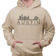 thumbnail image 2 of Skyline Austin Texas Hoodie Sweatshirt Unisex 2X-Large Sand, 2 of 5