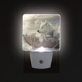 thumbnail image 3 of WOBOGO White Alaskan Dog LED Night Light 2 Pcs Set 0.5 Watt Wall Plug in Dusk to Dawn Automatic Switch Soft White Light, 3 of 7