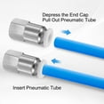thumbnail image 5 of Uxcell 5pcs Push to Connect Fittings 1/4" Tube OD x 1/4" NPT Thread Female Straight Pneumatic Tube Fittings PCF1/4-N02 Quick Connect Air Line Fittings Air Hose Fittings, White, 5 of 7