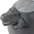 thumbnail image 4 of HOMPUS Outdoor Concrete Side Table Dinosaur Egg Shaped Cute Morden End Table Patio Decor Round Coffee Accent Table Garden Stool for Livingroom,Outside,Balcony,Pool (Gray), 4 of 6
