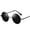 Black Frame Gray Sheet, variant on Polarized Round Sunglasses for Men and Women with Mirrored Resin Lenses Avant Garde Sun Driving and Outdoor Use