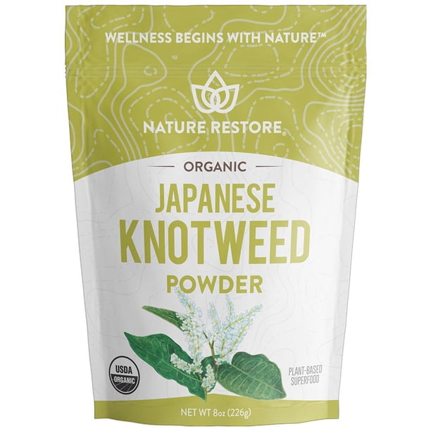 Nature Restore Organic Japanese Knotweed Powder, 8 Ounces, Natural