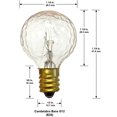 thumbnail image 2 of National Artcraft® Blinking Holiday Light Bulbs with a Golf Ball Style Design - CLEAR - (Pkg/10), 2 of 3