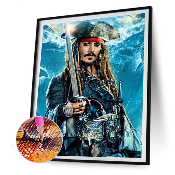 Cuadros Decorativos Kits de pintura de diamantes 5D DIY piratas decoración de pared de taladro redondo completo (X609) DQrwqpou Nuevos Originales