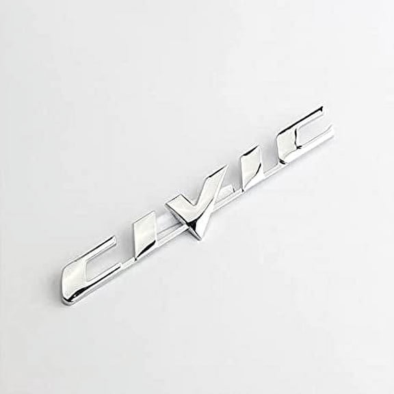 jdmotive Chrome 3D Car Emblem Decoration Rear Trunk Tail Civic 2006-2011 Replacement