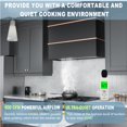 thumbnail image 5 of Akicon 30 inch Kitchen Range Hood with 600 CFM, Stainless Steel Wall Mounted Ducted Range Hood, 3 Speed Fan with LED Light, Powerful Vent Motor, Jet Black with Copper, 5 of 7
