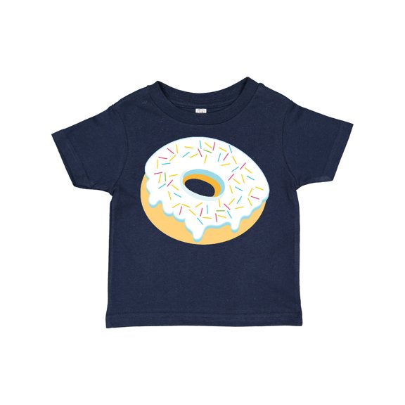 Inktastic White Donut with Sprinkles Boys or Girls Toddler T-Shirt