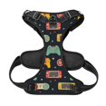 thumbnail image 5 of Lsque Retro Video Game Dog Harness, No-Pull Pet Harness with 2 Leash Clips, Adjustable Soft Padded Dog Vest with Easy Control Handle for Large Dogs-, 5 of 9