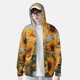 thumbnail image 2 of Balery Sunflower Field Art Sudadera ligera de manga larga con capucha y protección solar UPF 50+ para hombre y mujer, ideal para pesca y running-X-Large, 2 of 7