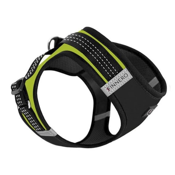 FINNERO HALI Dog Vest Harness (size 3XS/TeaCup) – Soft, Reflective Step-In Harness for Small Dogs, Puppies and Cats