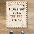 thumbnail image 2 of I Love You More The End I Win Romantic Love Letter Throw Blanket - Gift for Couples – Valentine's Day, Anniversary or Birthday, Engagement, Wedding Gifts - Sherpa-60x80, 2 of 4