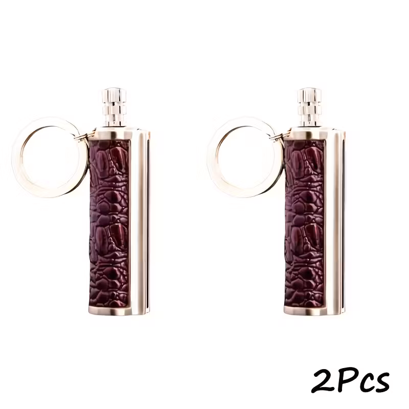 red2pc, variant on 2PCS Vintage Permanent Lighter Flint Metal Match Waterproof Reusable Fire Starter Portable Outdoor Camping Ignition Tool