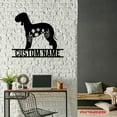 thumbnail image 4 of Craftnamesign Custom FLoral Bedlington Terrier Metal Wall Art LED Light, Flower Dog Lover Name Sign, 4 of 5