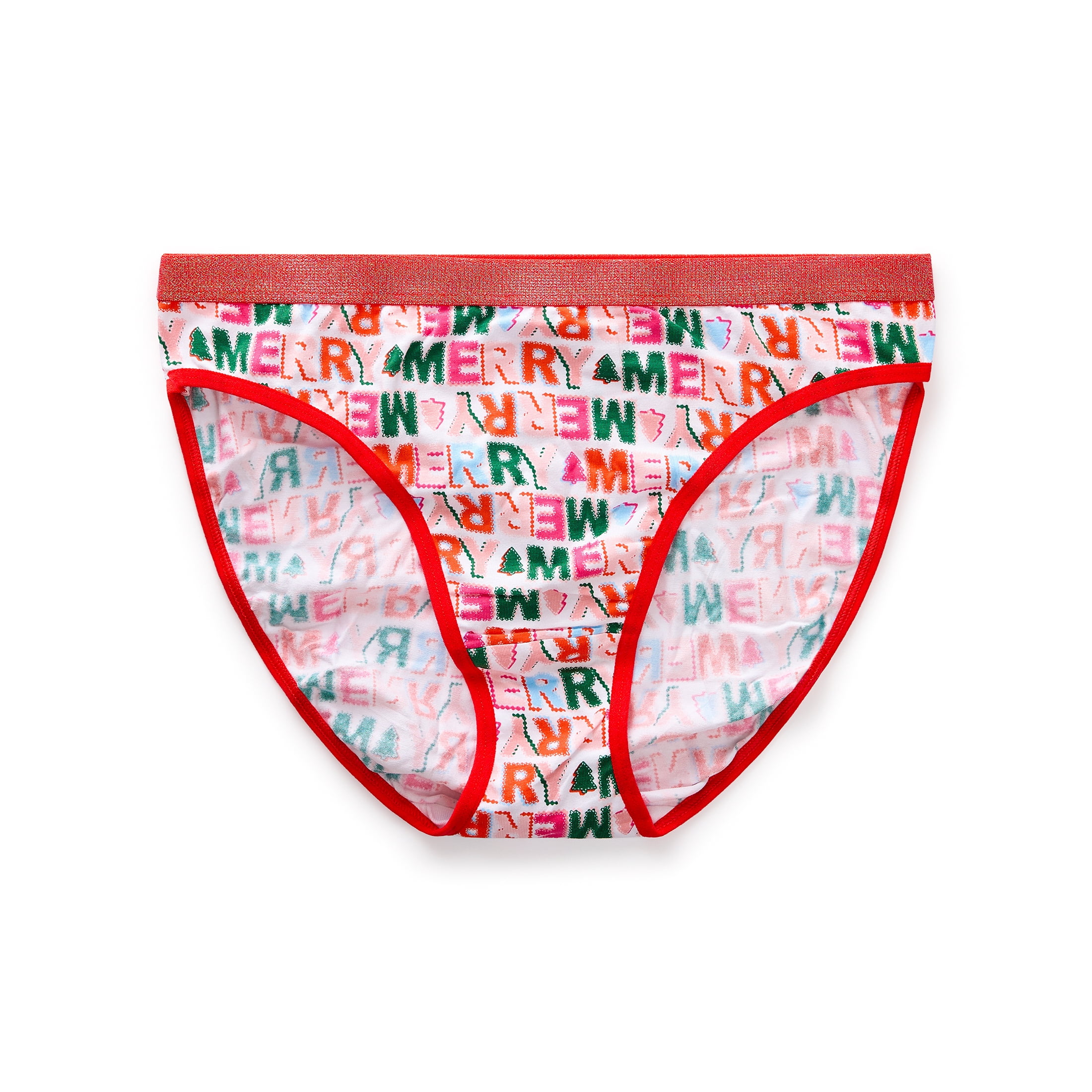 Packed Party Women's Snowman Giftable Christmas, 3-Pack Bikini Panties, Sizes S-XXL