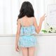 thumbnail image 5 of Traje de baño floral para niña y niño, 2 piezas, traje de baño de bikini con tirantes finos (azul, 12), 5 of 5
