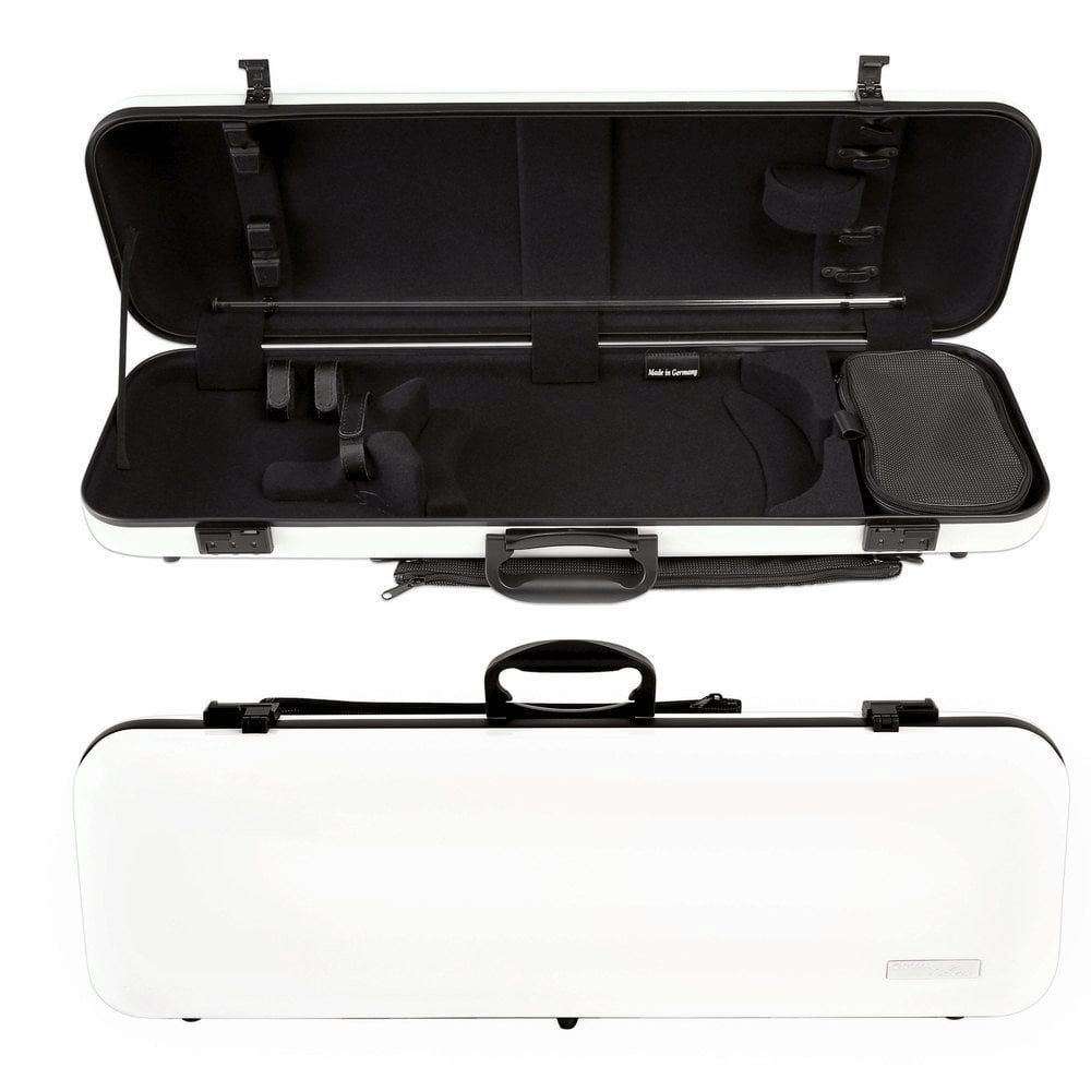 GEWA Violin Case, Air 2.1, Oblong, 4/4, Black/Black, High Gloss, w/Subway Handle