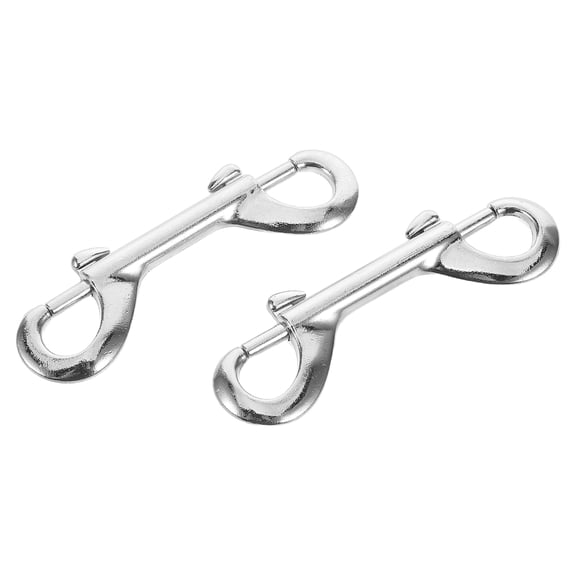 WRITWAA 2Pcs Metal Spring Snap Double Ended Clips for Dog Collar Leashes