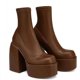 thumbnail image 3 of Botines de plataforma gruesos y elegantes de estilo gótico a estrenar para mujer, talla grande 43, cómodos zapatos de plataforma para caminar para mujer, 3 of 4