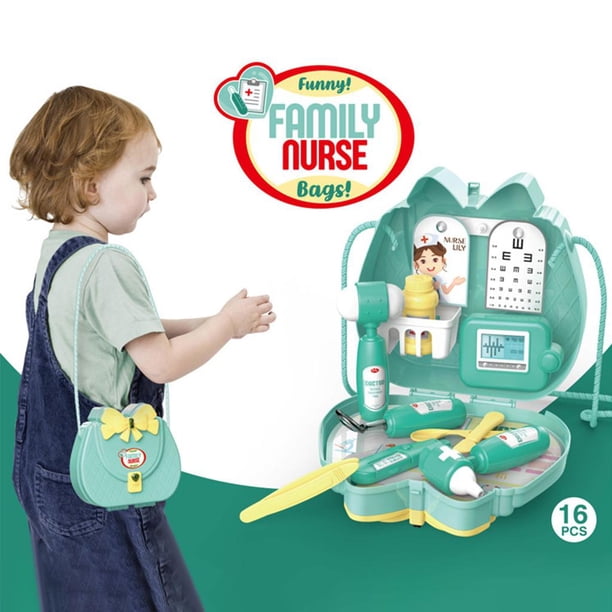 1 Juego de juguetes de simulación para niños, juguetes de desarrollo temprano, juegos de fantasía, juegos de rol, juguetes para niñas Médico
