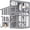 HS01 69" Large Catio, variant on HomeSheek 69" H 3-Tier Catio, Large Outdoor Cat Enclosure with Window Access, Weatherproof Roof, Adjustable Access Hole 3 Platforms & Resting Rooms