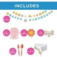 thumbnail image 3 of 131 Pieces Groovy Birthday Party Disposable Tableware Kit for 24 Guests, 3 of 6