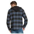 thumbnail image 3 of Men's Lightweight Hoodie Plaid Flannel Shirt, 3 of 4