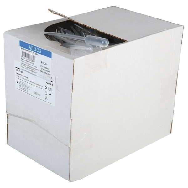Pipette, Pasteur, 1mL, 0.25mL, LDPE, PK500 P31201