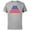 Athletic Heather, variant on Logo Broad Stripes July 4th Retro - Short Sleeve Cotton T-Shirt for Adults - Customized-Athletic Heather