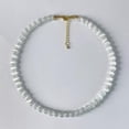 thumbnail image 2 of K-KED 6mm White Cat's Eye Beads Healing Dainty Women Crystal Energy Necklace Gift 18", 2 of 3