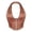 Coffee, variant on Elegant Satin Neckholder Bodice Shaping Top Without Cups Seamless Bodysuit for Home Leisure